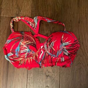 Victoria's Secret Red Tropical Print Bra